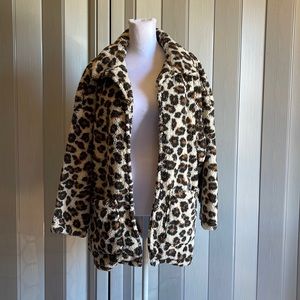 Leopard Sherpa Jacket